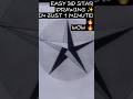 3D Geometric Star Drawing ✨ Easy Circle Art Tutorial | Simple Pencil Sketch #shorts