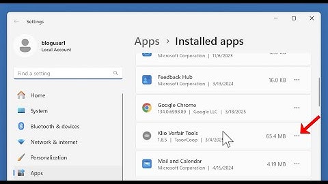 Klio Verfair Tools potentially unwanted application - how to remove?