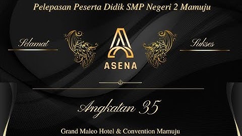Pelepasan Peserta Didik Kelas IX Angkatan 35 Asena SMP Negeri 2 Mamuju