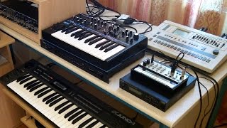 New Italo Disco with Roland  D-110, Alpha Juno-1 and Volca Keys chords