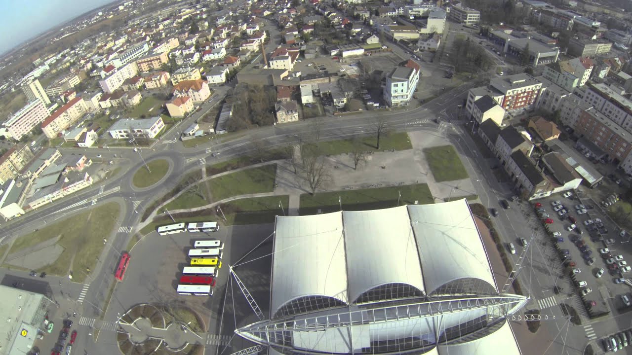 Létání nad městem Hradec Králové