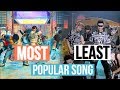 THE MOST VS LEAST POPULAR SONG BY KPOP GROUPS (BTS, EXO, BLACKPINK, TWICE, RED VELVET, AND MORE...)