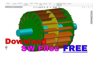 Cross Flow Turbine Runner Design and Assembly SolidWorks Tutorial