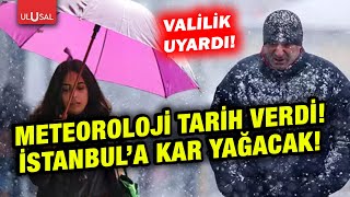 İstanbul Için Kar Vakti Meteoroloji Tarih Verdi