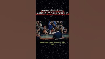 AI CŨNG MƠ LÀ TỶ PHỦ,NHƯNG LIỆU CÓ CHỊU ĐƯỢC ÁP LỰC??? #shorts #trending