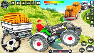 Indian Tractor simulator games 3d - Heavy Tractor Trolley Game - Android gameplay