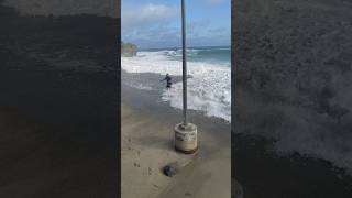 Rogue Wave Floods Parking Lot In California