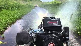 14hp surface drive Mud Walker riding the trails