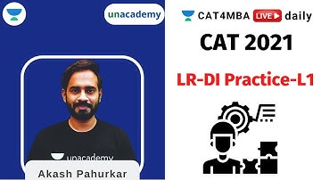 LR-DI Practice-L1 | CAT2021 | By Akash Pahurkar