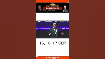 Sales & Marketing Short Video । BCP Event । Prajwal Dobale । Team Dr Vivek Bindra #youtubeshorts