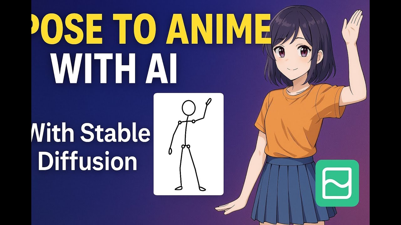 Pose to Anime with AI | Generate Anime from Poses Using AI | PoseAnimeFlow