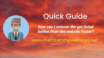 How can I remove the get listed button from the website footer? (Brilliant Directories)