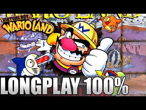 Virtual Boy Wario Land - Longplay 100% (All Treasures & Best Ending)