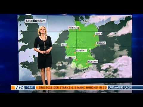 Miriam Pede mit dem N24 Wetter am 28.03.2011 @moderatorinnen24b