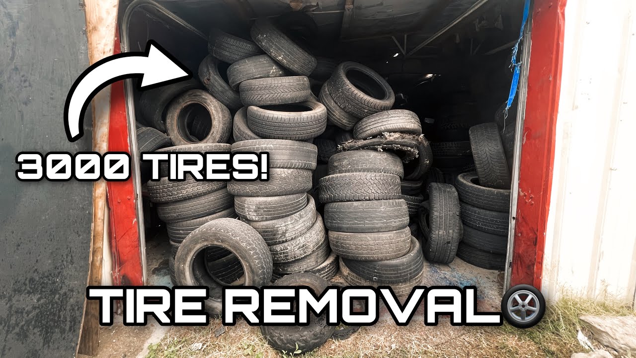 MAJOR Tire Removal Job! 3000 Tires! EathanNSusan YouTube