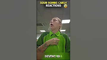 Sour Candy Reaction 💀 #trollface #sourcandy #edit