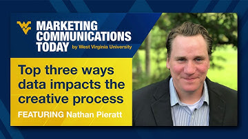 WVU MarComm Today S2 E1 - "Top 3 ways data impacts the creative process" - featuring Nathan Pieratt