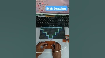 Etch  A Sketch Drawing on P4 Led Panel use Esp32 | M42 TECH