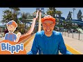 Blippi Rides Water Slides! | Learn With Blippi At A Water Park | Educational Videos For Kids