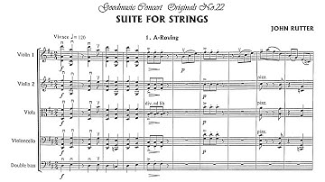 [Score] John Rutter - Suite for Strings (1973)