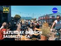 Saturday brunch in sausalito  ambience of restaurant   walkmigo eats  4k  food  cafe tour