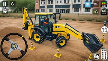 JCB Backhoe Loader Driving ( New Update ) - Bus Simulator Indonesia #14 - Android Gameplay