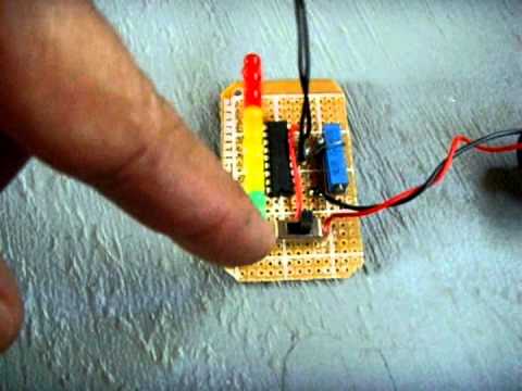 LED Temperature Indicator Circuit - LM3914 - YouTube