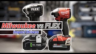 FLEX vs Milwaukee Impact Drivers (8ah Batteries)