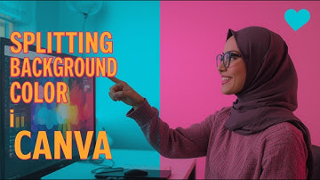 Split Background Like a Pro! - How to Change & Split Background Color in Canva Tutorial