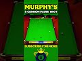 NO WAY THIS DROPS! 😱 Murphy 2-Cushion Fluke #snooker #shorts