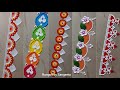 6 Easy And Simple Border Multi-Coloured Rangolis|| Diwali #WithMe, Deepavali Rangoli by Sangeeta