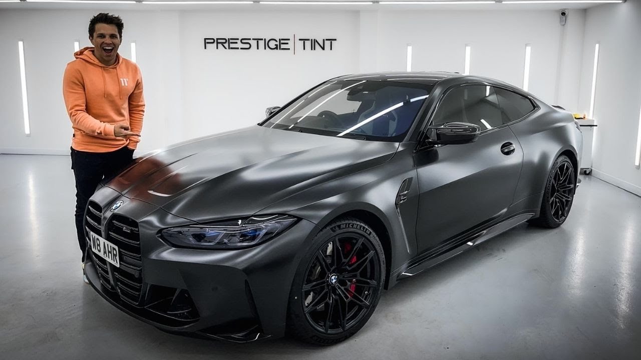 What do you think to the Matte Black BMW M4 Competition?! #BMW
