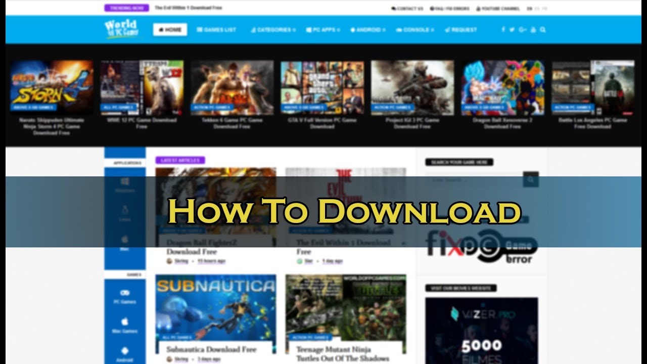 How To Download Games From Worldofpcgames V2 