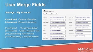 Realvolve CRM: Merge Fields Explained