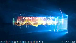 How to hide and show software, application or other. screenshot 1