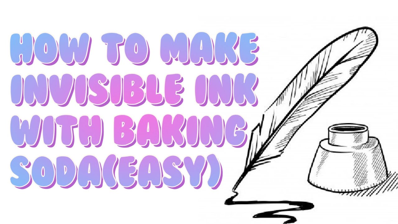How to make invisible ink with baking soda(easy) YouTube