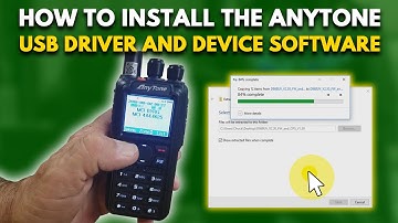 How To Install The AnyTone USB Driver and Device Software