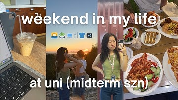 weekend in my life as a uc berkeley student | midterm szn, cafe studying, sunsets, window shopping