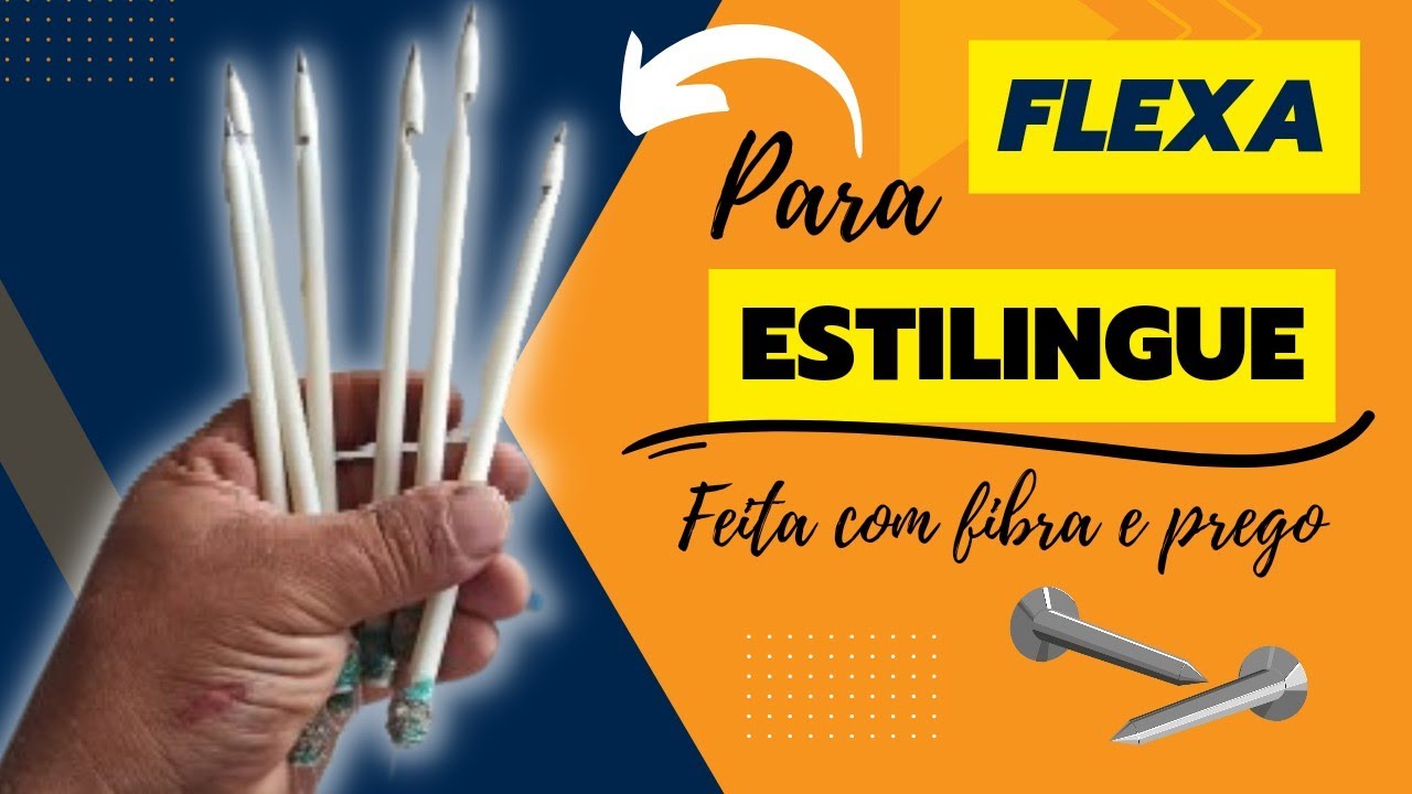 FLECHA DE FIBRA , PARA PESCA COM ESTILINGUE , TOP DEMAIS