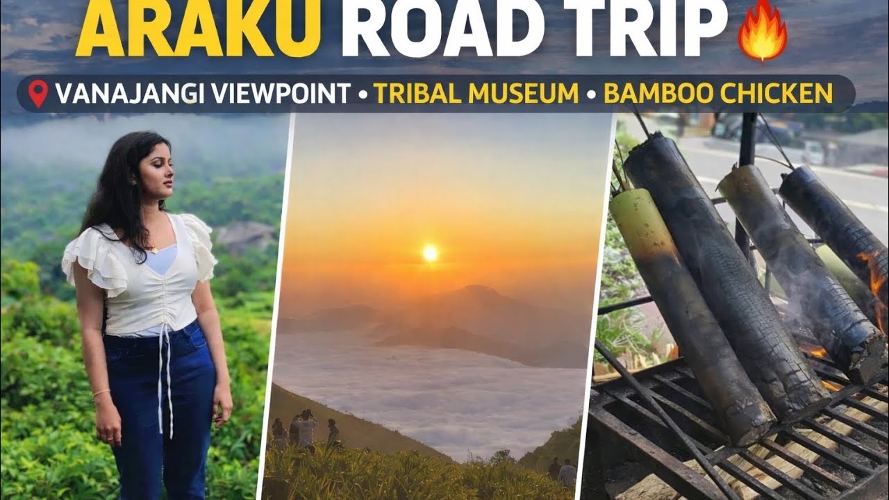 Araku Road Trip🌄 | Vanajangi Sunrise | Wooden Bridge |Tribal Museum 