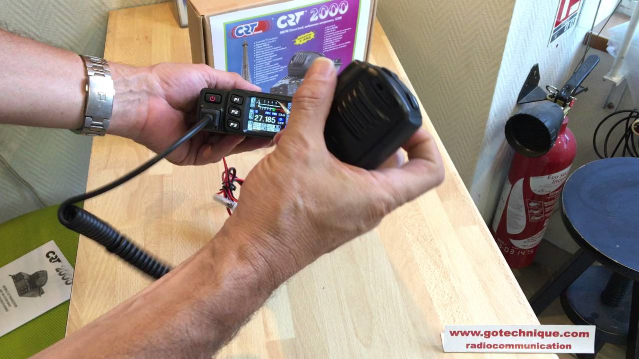 CRT 2000HP poste cb avec grand écran LCD couleurs DISPONIBLE
