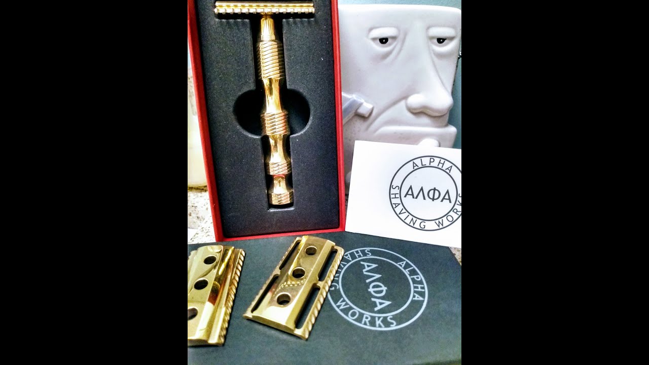 Shave Video # 261 ALPHA Bandit Prototype Razor (Open Comb Plate) - YouTube