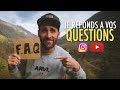 FAQ Confinement : Vos questions Instagram et Youtube (english subs)