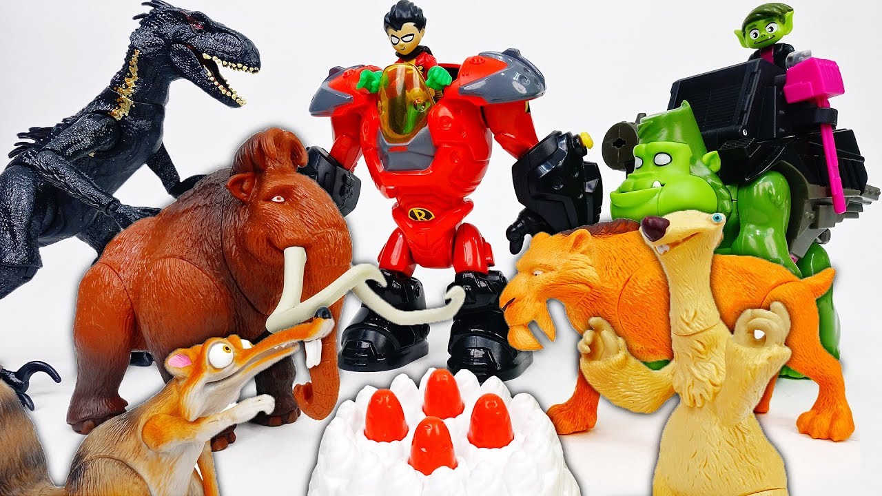 indoraptor figur The Dinosaur Took Away The Ice Age Friends' Cake~! - ToyMart TV