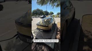 Next week Cybercab will launch without a steering wheel and pedal. #fyp #viral #tesla #cybercab