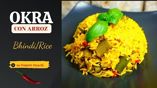 Cómo hacer OKRA con arroz 🍚 TE SORPRENDERA! | Receta con #okra #molondrones #gombo #bhindi With Rice