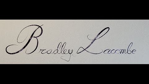 Signature Animation With Drying Ink Animation