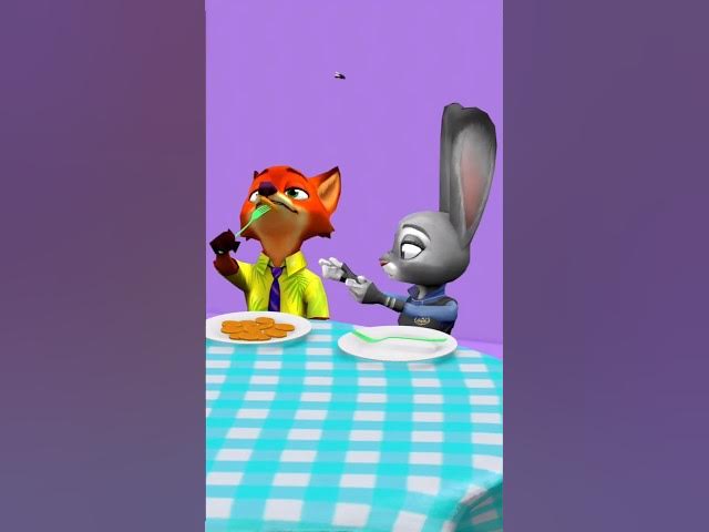 Nick and Judy vs Cookie Zootopia 2 Funny Animation #funny #funnyvideo #funnymoments #animation #meme