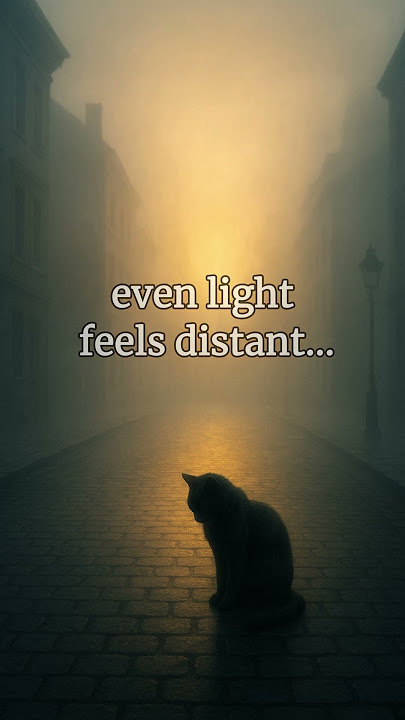 Silent Morning Lo-fi – A Foggy Street and a Black Cat | Faded Memories