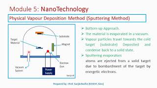 Physical Vapour Deposition Method (Resistive method and Sputtering method)